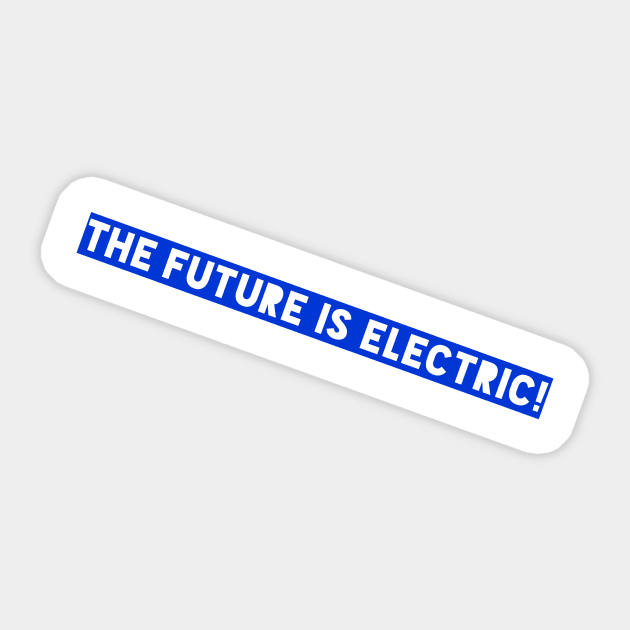 Electric Blue Sticker by Nerdify